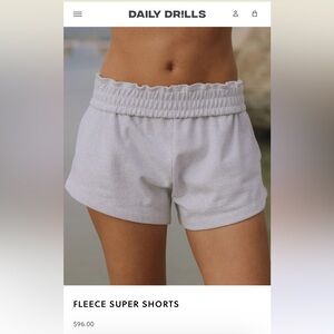 NWT Daily Drills Gray Fleece Shorts